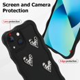 thumbnail image 4 of Compatible with iPhone 13 6.1" 2021 Silicone 3D Love Heart Phone Case, Colors Love Heart Wavy Frame Full Protection for iPhone 13 Soft TPU Shockproof Phone Cover for Women Girls, 4 of 12