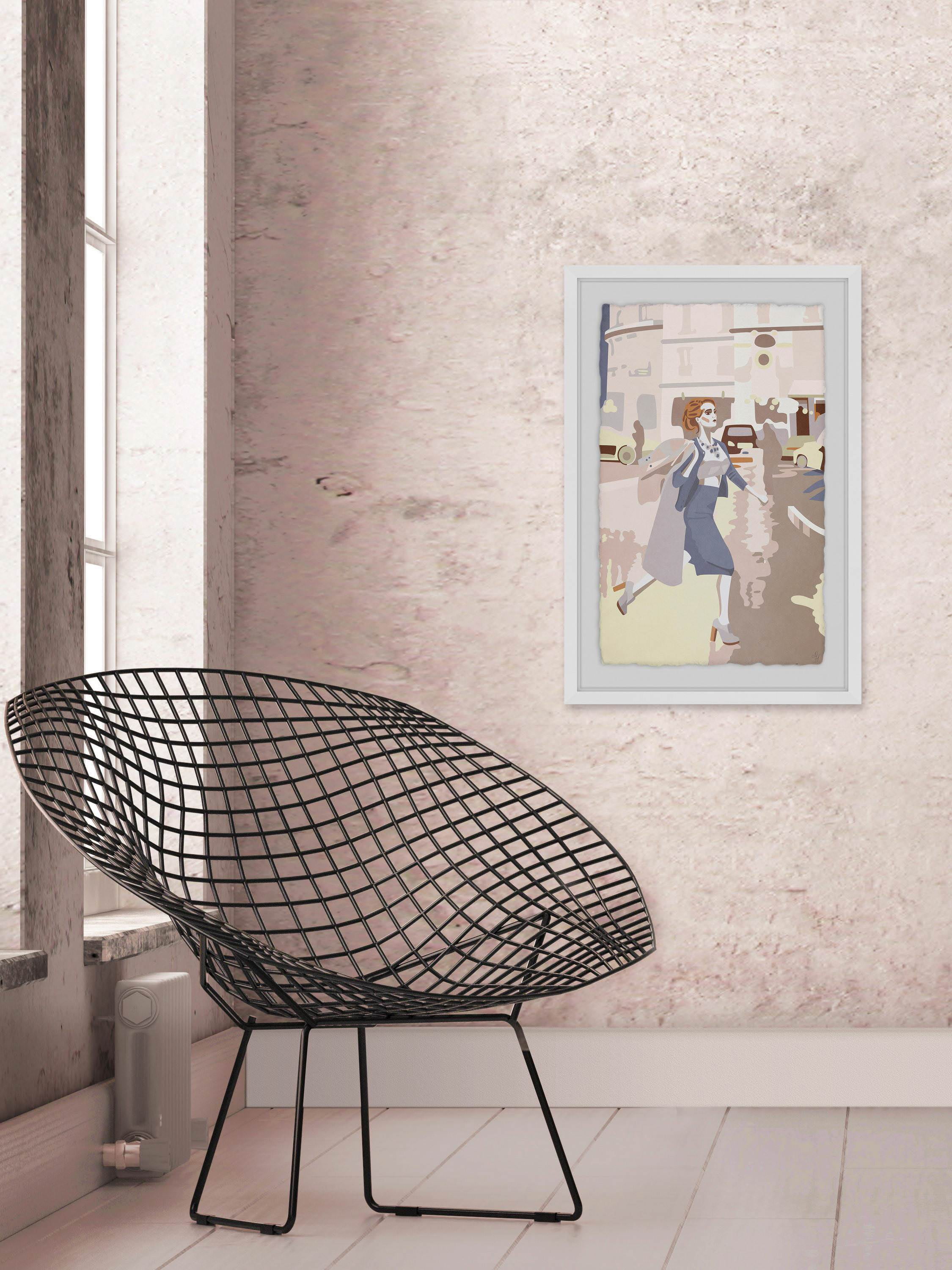 Road Fashion Framed Painting Print