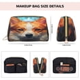 thumbnail image 5 of Naloa Cartoon Pattern Corgi Leather Makeup Bag for Purse Travel, Portable Small Cosmetic Organizer for Women and Girls, Make up Bag with Zipper, 5 of 8