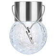 thumbnail image 2 of Crackle Glass Solar Hanging Lights Outdoor Waterproof, Multicolor & Warm White LED Solar Powered Garden Decor for Patio Yard Pathway, 2 of 3