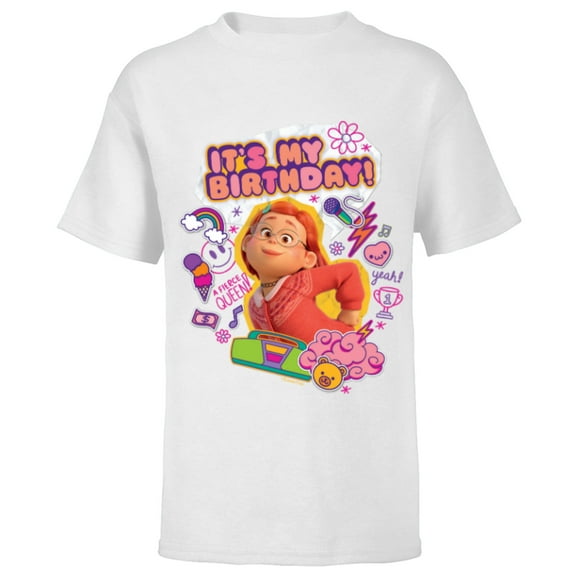 Disney and Pixar’s Turning Red It’s My Birthday Mei Lee - Short Sleeve T-Shirt for Kids - Customized-White