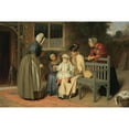 thumbnail image 2 of James Hayllar 18x13 Black Ornate Wood Framed Double Matted Museum Art Print Titled - The Center of Attraction, 2 of 5