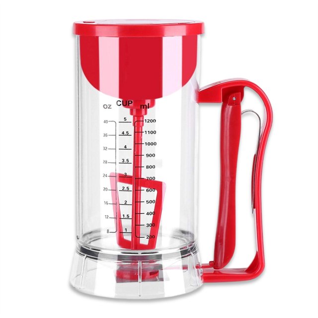 Bather Beater con dispensador Escala transparente Electric Pastry Mezcly DIY Cookie Chocolate Cream Stirrer Gadgets Herramientas para hornear Regalos Scienceny HA011801-00B