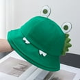 thumbnail image 2 of Women Frog Bucket Hat, Cute Cartoon Wide Brim Sun Summer Cap, 2 of 6