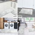 thumbnail image 6 of Kitchen Rugs and Mats Non Skid Washable Grey and White Marble Kitchen Mat and Rug Set,Floor Cushion Waterproof Rug,Rubber Backed Area Rugs for Kitchen Laundry, 6 of 7