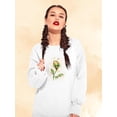 thumbnail image 2 of Artshine Ladybug Lane Sweatshirt Women -Sillier Than Sally Designs, Female Medium, 2 of 4