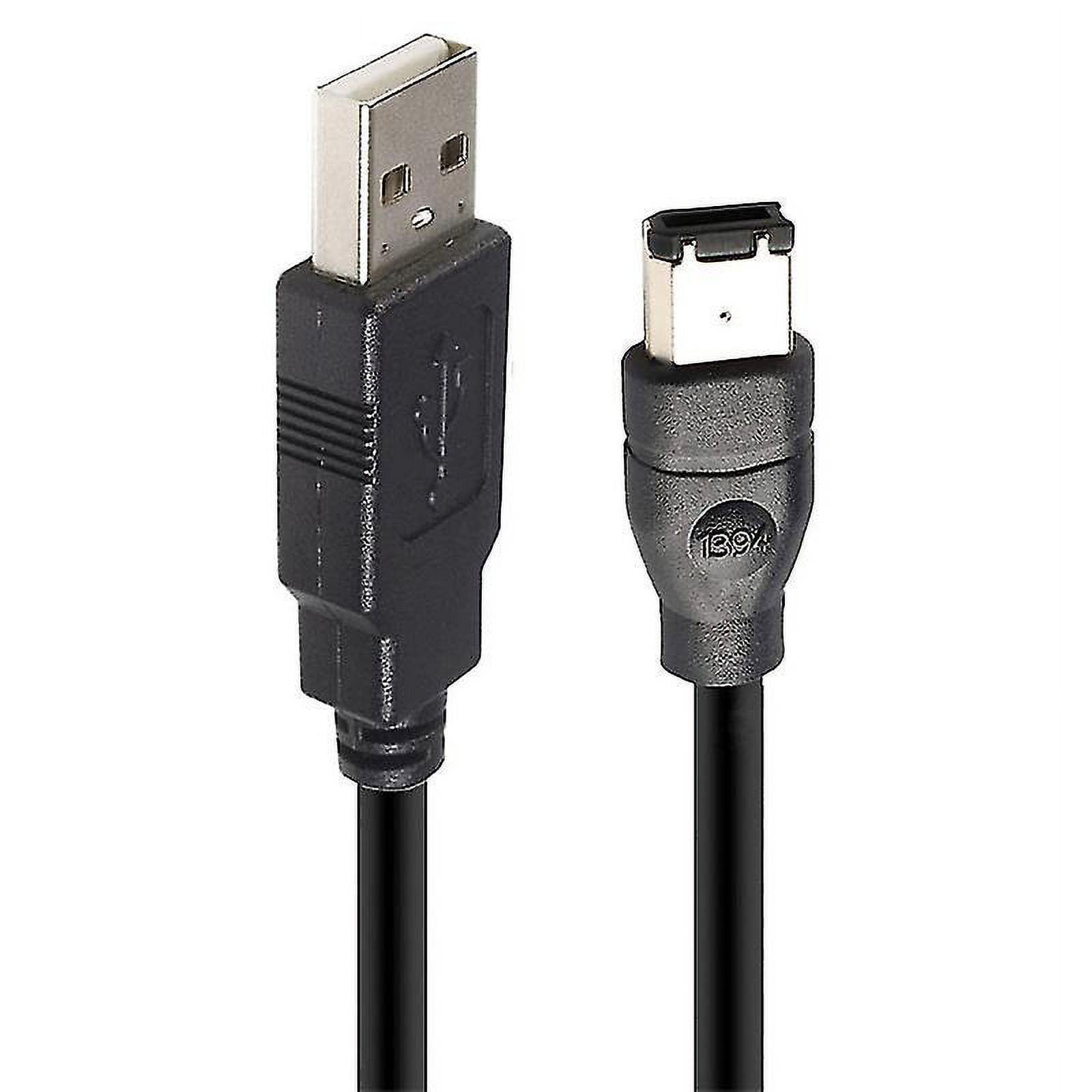 1 X Firewire Ieee 1394 6 Pin Macho A Usb 2.0 Macho Adaptador Convertidor Cable Hfmqv