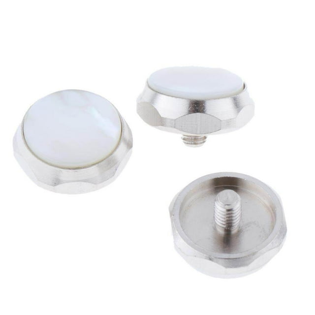 Colored Trumpet Finger Buttons Musical Instrument Parts Accessory Trumpet Finger Key Button White