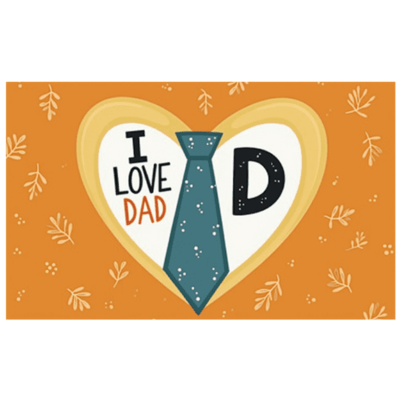 Sentimental Design Happy Father's Day Decorative Banner for Father's Day Celebration Family Gathering Home Decoration