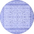 thumbnail image 1 of Ahgly Company Machine Washable Indoor Round Persian Blue Traditional Area Rugs, 3' Round, 1 of 4