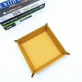 thumbnail image 3 of Square/Hexagonal Tray Bar Nightclub Game Board Folding Tray PU PU Leather Plate Desktop Storage Box, 3 of 7