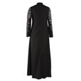 thumbnail image 6 of Zorckvet Casual Dresses for Women Lace Crewneck Plus Size Long Fashion Graphic Womens Dress, 6 of 6