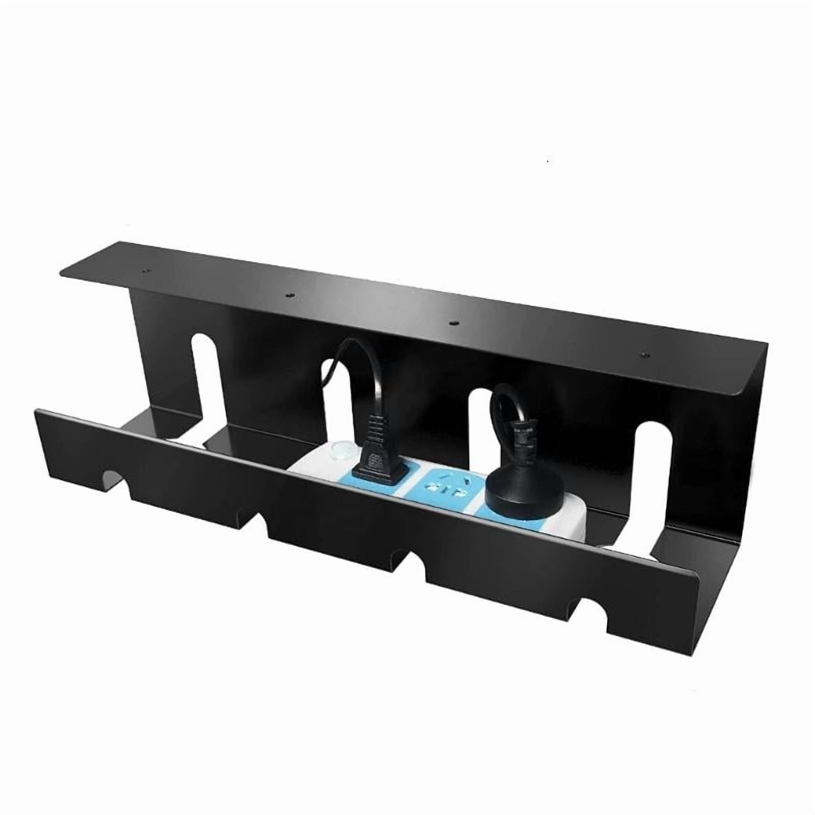 ANXPTIME Multifunctional Under Desk Storage Rack for Power Strips and Wire Solution