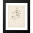 thumbnail image 2 of Alfred William Finch 19x24 Black Modern Framed Museum Art Print Titled - Sitting Boy, Exercise, 2 of 5