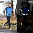 thumbnail image 4 of 6 Pcs Reflective Tape Reflective Safety Belt Light PT Belt High Visibility Reflective Belt for Arm, Wrist, Ankle, Leg Running (Orange, Green), 4 of 5
