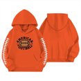 thumbnail image 4 of Likimi Toddler Girls Hoodies Hooded Graphic Print Long Sleeve Sweatshirt For Girls Spring Autumn Fashion Pullover With Pocket Orange Size 18-24 Months, 4 of 4
