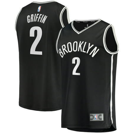 Men's Fanatics Branded Blake Griffin Black Brooklyn Nets 2020/21 Fast Break Road Replica Jersey - Icon Edition
