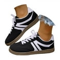 thumbnail image 1 of 2DXuixsh Women's Round Toe Retro Color Block Flats Casual Work Shoes Comfortable Lightweight Non-Slip, 1 of 6