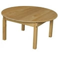 thumbnail image 2 of wood designs 83616 36 in. round hardwood table with 16 in. legs, 2 of 2