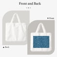 thumbnail image 2 of Honeii Blue Glitter Print Fluffy Shoulder Bag Plush Bags Women Ladies Tote Bag Fluffy Furry Purse Handbag for Autumn and Winter, 2 of 7
