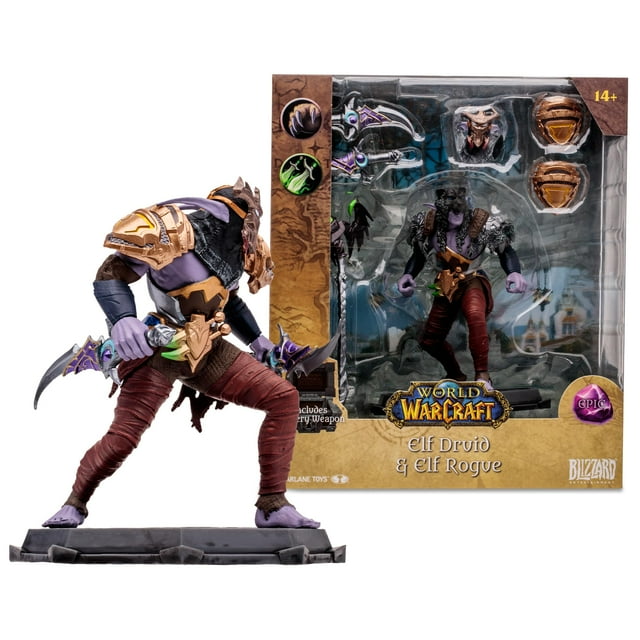 Figura de acción McFarlane Toys WoW Elf Druid/Rogue Epic