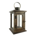 thumbnail image 1 of Stonebriar 11" Wooden Candle Lantern, Medium, Brown, 1 of 2
