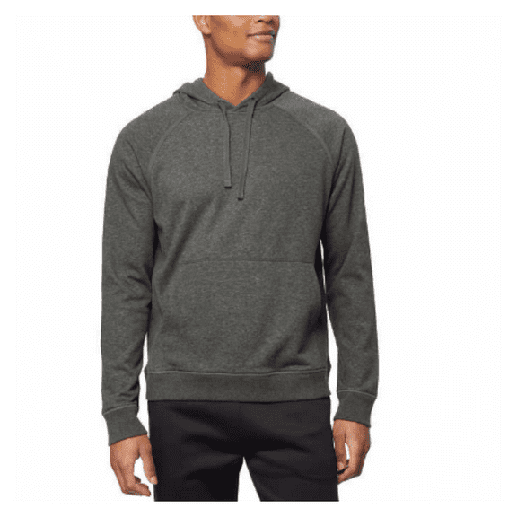 32 Degrees Men’s Comfort Terry Pullover Hoodie ,Gray, Size M