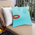 thumbnail image 1 of Ahgly Company Sports Swimming Outdoor Throw Pillow, 18 inch by 18 inch, 1 of 6
