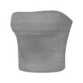 thumbnail image 5 of Horkkom Tube Tops for Women Summer Backless Going Out Tops Solid Color Stretchy Strapless Bandeau Tops M, Gifts for Women, 5 of 5