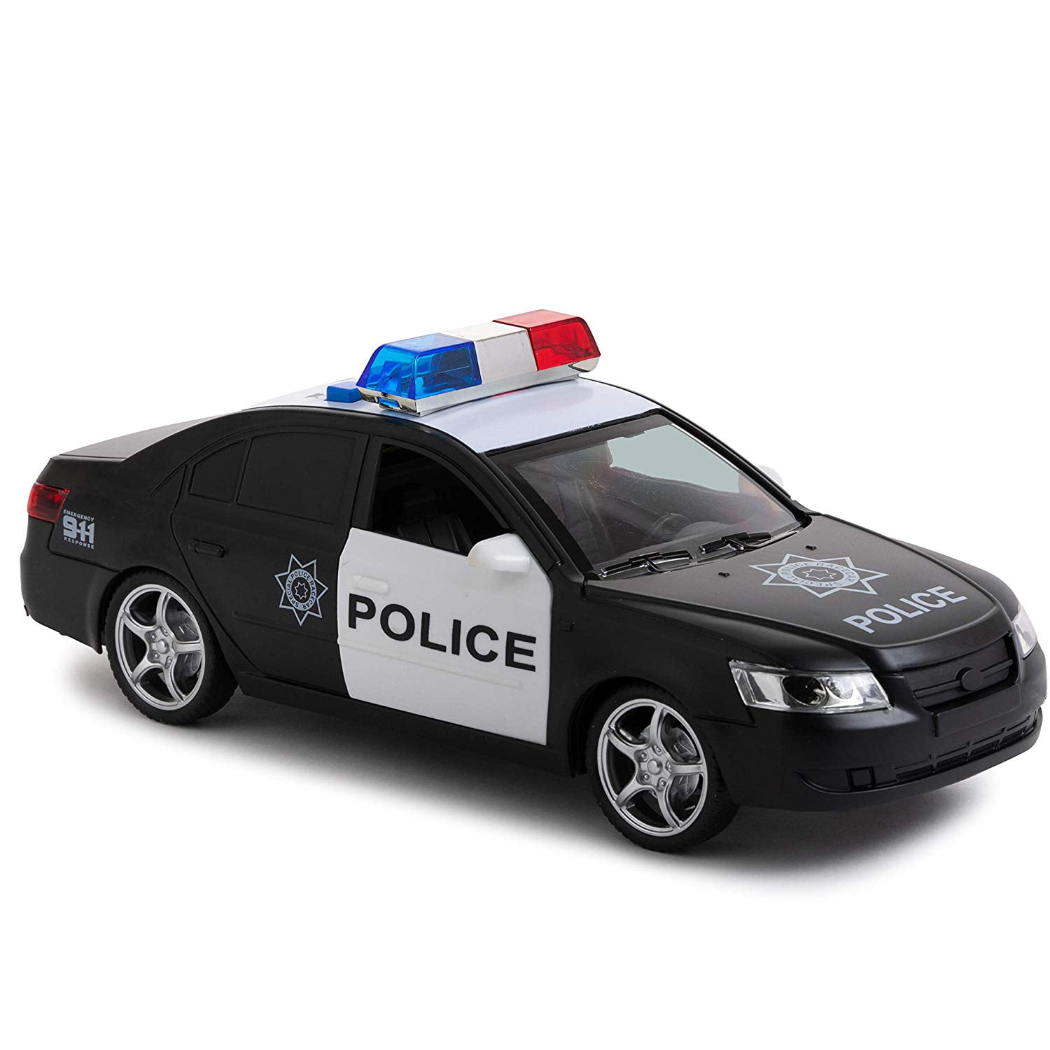 Toy To Enjoy Friction Powered Police Car with Light & Sounds ? Heavy