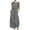 Gray, variant on DeHolifer Women Sleeveless Jumpsuits Cotton Linen Solid Loose Straight Pants With Pockets Wide Leg Romper Jumpsuits Navy XXXXL