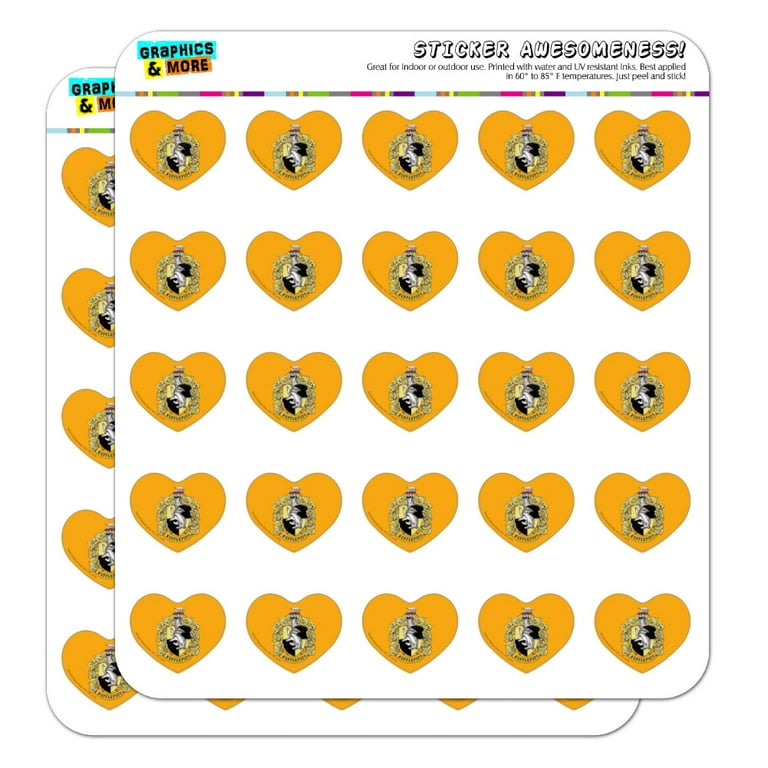 Cow Print Black White Heart Shaped Planner Calendar Scrapbook Craft Stickers