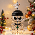 thumbnail image 5 of 20OZ Christmas Horror Nightmare Night Glass Cup with Straw, Nightmare Jack Clear Tumbler with Beanie Hat Lid and Scarf, Cute Novelty Drinkware, Christmas Jack Clear Glass Cup Collectibles Gifts - 1PC, 5 of 6