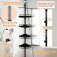 thumbnail image 5 of Adjustable 4 Tier Stainless Steel Shower Caddy, 5 of 6