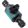 thumbnail image 3 of 2 X 2-wege-16-mm-gartenschlauch-schnellkupplung, Gartenkupplung, Verlngerungskupplung, Wasserschlauch, Schnellkupplung, Doppelnippel Mit Ein-/aus-vent, 3 of 5