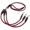 1Set black red, variant on 3 Way Adjustable No Tangle Dog Leash Triple Dog Walking Lead Nylon with Padded Handle for 3 Dogs