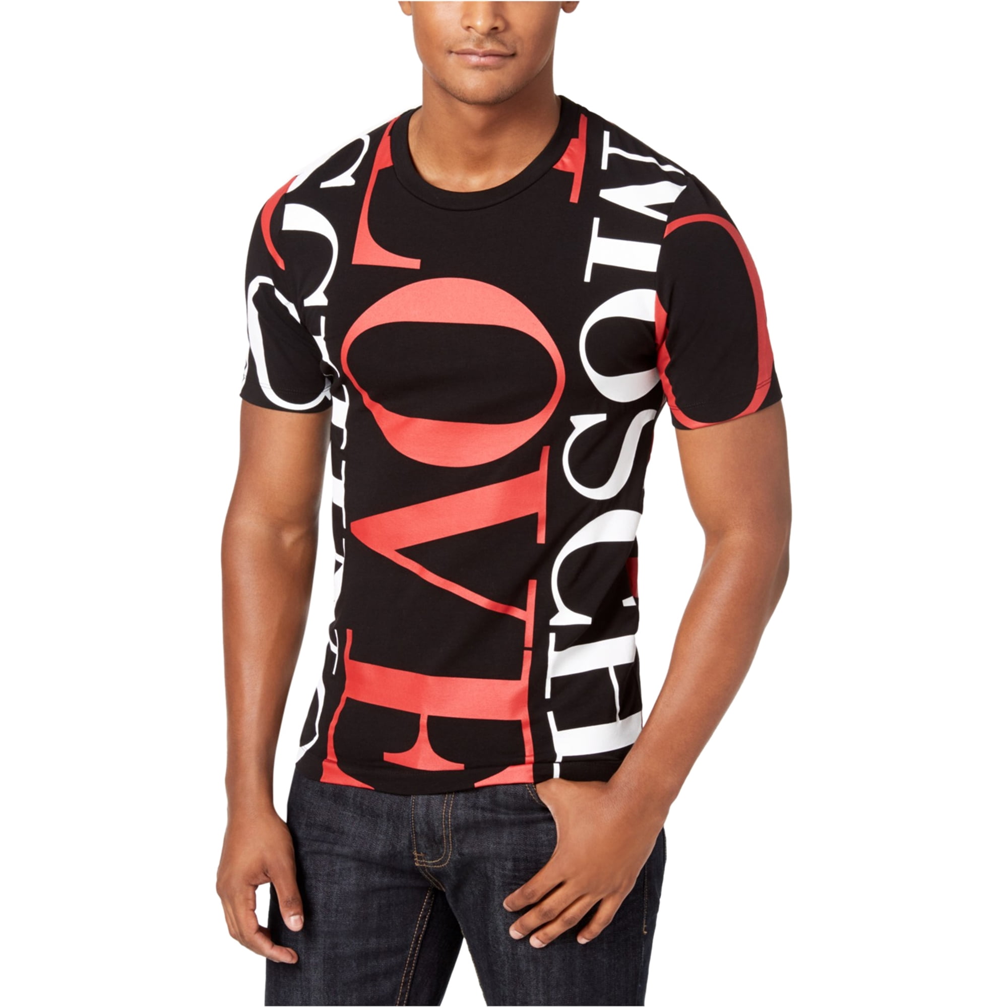 Love Moschino - Love Moschino Mens Love Graphic T-Shirt, Black, X-Large ...