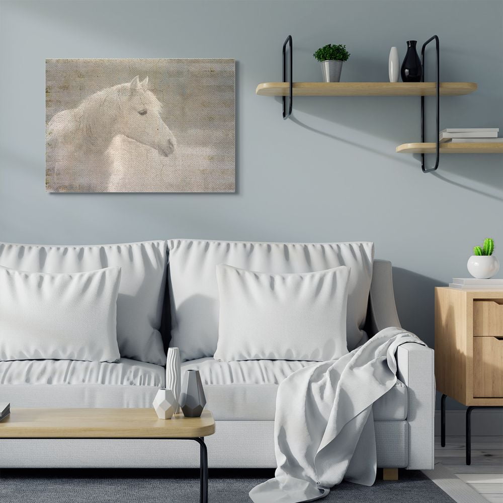 Stupell Industries Vintage Horse Animal Watercolor Painting Canvas Wall Art by Kimberly Allen