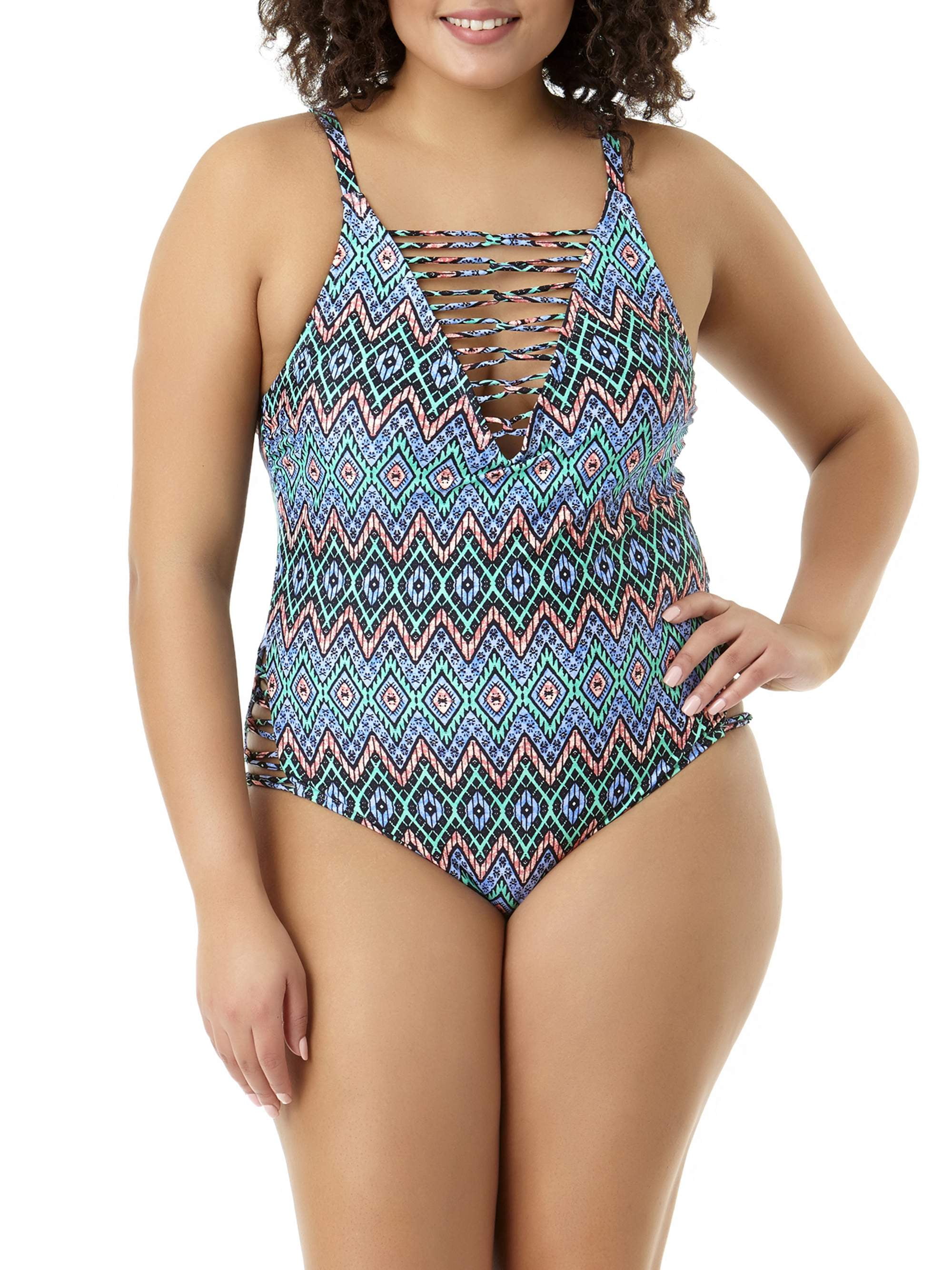 walmart junior plus size swimwear