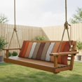 thumbnail image 3 of Burnt Orange Brown Body Pillow Cover, Pillowcase Protectors with Zipper, Breathable Decorative Throw Pillow Case Cover, Farmhouse Vintage Wooden Pillow Shams for Couch Sofa 20x60Inch, 3 of 8