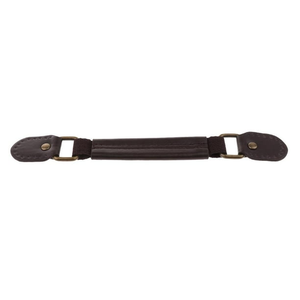 Tirador de maleta de cuero sintético para cajón de armario, 22,5 cm 深 咖