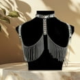 thumbnail image 6 of AOOOWER Crystals Tassels Arm Chain Multilayered Shoulder Body Jewelry for Ladies, 6 of 8