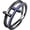 Black, variant on Engagement Wedding 925 Sterling Silver 14K Rose Gold Plating Round Cut Tanzanite Christmas Special Double Cross Ring For Women