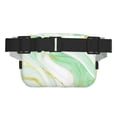 thumbnail image 3 of Balery Green And Gold Abstract Marble Mochila Cinturón para Mujeres y Hombres, Bolsa de Cintura Impermeable de Doble Capa con Correa, 3 of 9