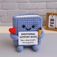 thumbnail image 3 of Crochet Emotional Support Book, Handmade Positive Energy Knitted Book, Cute Room Decoration,2025 Inspirational Graduation Gift(Mix), 3 of 5
