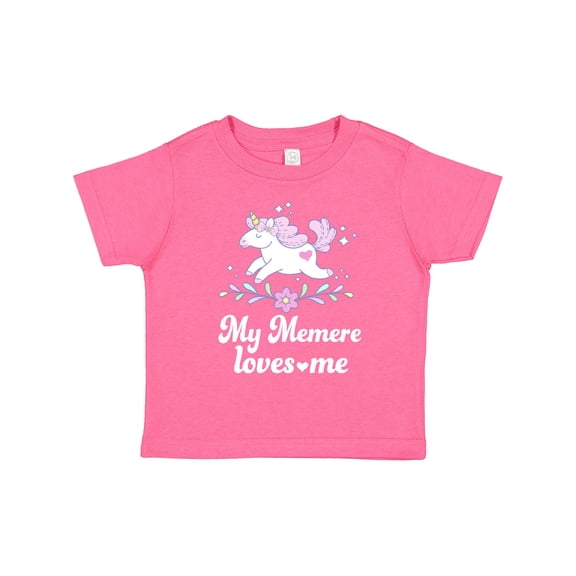 Inktastic My Memere Grandma Loves Me Unicorn Girls Toddler T-Shirt
