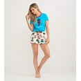 thumbnail image 3 of Little Blue House Women's Short Sleeve Pajama Tee, Yoga Bear, 3 of 4