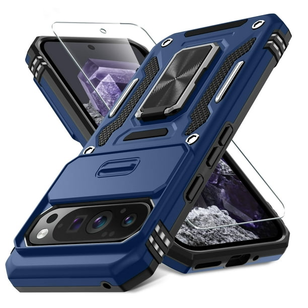 Funda de teléfono DEERLAMN para Google Pixel 9 Pro XL con protector de pantalla