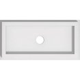 thumbnail image 2 of Ekena Millwork CMP10X5RE-01000 1 in. ID x 3.5 in. Rectangle Architectural Grade Médaillon de Plafond Contemporain PVC, 2 of 3