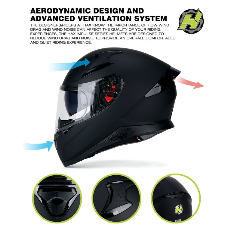 DOT Bluetooth Motorcycle Helmet Full Face Dual Lens ATV Moto Off Road Helmet